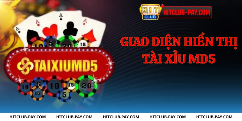 Giao diện hiển thị tài xỉu md5